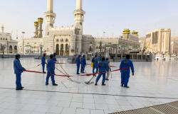 Musim Haji, Masjidil Haram Dibersihkan dengan 54.000 Liter Disinfektan Setiap Hari