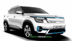 Beredar Gambar Rendering Kia Seltos Versi Electric