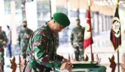 KSAD Jenderal TNI Andika Perkasa Pimpin Sertijab Pangdam II/Sriwijaya