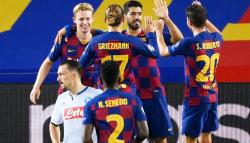Diwarnai 2 Penalti, Barcelona Singkirkan Napoli dari Liga Champions