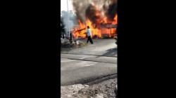 Kebakaran Lalap 7 Kios di Padang Pariaman, 2 Motor dan Mesin Fotokopi Hangus<