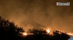 Video Kawasan Cagar Alam Komodo di Flores Terbakar