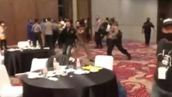 Pleno KPU Bandar Lampung Ricuh, Calon Independen Protes Penghitungan Jumlah Dukungan<