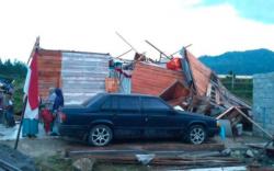 Angin Puting Beliung Terjang 4 Desa di Aceh Tengah, Puluhan Bangunan Rusak