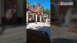 Video Viral Istri di Madiun Robohkan Rumah Diduga Suami Selingkuh
