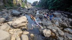 Puncak Musim Kemarau, Debit Air Sungai Ciliwung Menyusut
