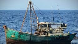 KRI Tjiptadi-381 Tangkap Kapal Vietnam Pencuri Ikan di Laut Natuna Utara