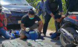 Video Penangkapan 5 Kurir Narkoba, Polda Riau Sita 39 Kilogram Sabu