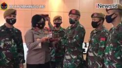 Video Batalyon Arahnud Beri Kado Istimewa HUT Ke-72 Polwan di Polsek Pesanggrahan
