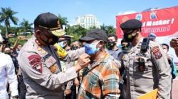 Tekan Penyebaran Covid-19, Polda Sumut Bagikan 2 Juta Lebih Masker ke Masyarakat