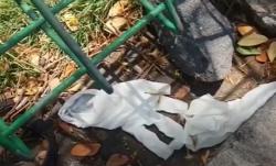 Video Limbah Sampah Medis Rapid Test Covid-19 Berserakan di Jembatan Suramadu