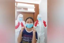 Video Viral Bocah Positif Covid-19 di Baubau Main TikTok dengan Nakes