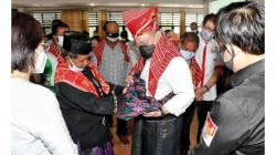 La Nyalla Dapat Marga Sitepu dalam Kunjungan ke Karo