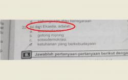 Buku PKn SMP di Sragen Ditarik dari Peredaran Gegara Muat Soal Ekasila