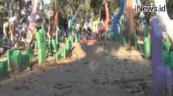 Video Area Makam di Sidoarjo Dicat Warna-Warni Mirip Benteng Kerajaan Majapahit