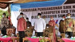 Tinjau Pembangunan, Herman Deru Ingin SMKN Batumarta Jadi Sekolah Percontohan