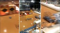 Video Banjir Rendam Pabrik Aqua di Cicurug Sukabumi