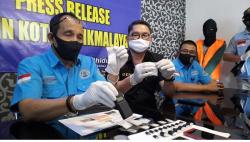 Sabu Ditempel di SPBU Manonjaya, Pengedar Narkoba Ditangkap BNN Kota Tasikmalaya