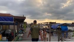 Ada Buaya Panjang 3 Meter, Warga Pangkalan Bun Dilarang Mandi di Sungai Arut<