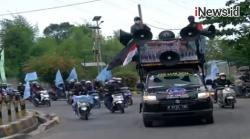 Video Puluhan Buruh di Pulogadung Konvoi Keliling Kawasan Industri Tolak Omnibus Law