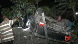 Abaikan Peringatan, Mobil Pikap Ditabrak Kereta Api di Tulungagung