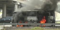 Bus Widia Terbakar di Tol Cipali Subang, Seluruh Penumpang Selamat