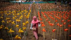 Deretan Ribuan Kincir Angin Jadi Lokasi Swafoto saat Wisata ke Bandung