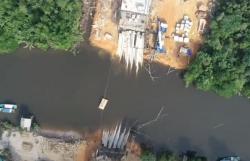 Video Jembatan Senilai Rp25,9 Milliar di Pangkalpinang Ambruk