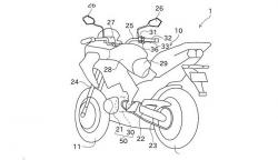 Beredar Desain Paten Motor Kawasaki Bermesin Hybrid