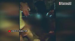 Video 2 Pria Babak Belur Dihajar Massa Bobol ATM di Lampung