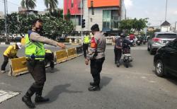 Demo Omnibus Law di Istana, Polisi Blokade Jalan Gajah Mada