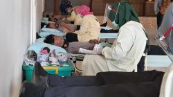Stok Darah saat Pandemi Menipis, Polres dan Jurnalis Kota Probolinggo Gelar Aksi Donor Darah<