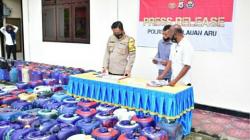 3,6 Ton Miras Tradisional Disita Aparat Polres Kepulauan Aru, Diduga Dipesan dari Saumlaki