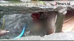 Video Bocah Tewas Terseret Arus Setelah Jatuh ke Saluran Air di Kebon Jeruk Jakarta