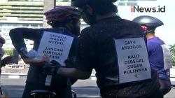 Video Aksi Pesepeda Tulis Kata-Kata Unik di Punggung Hindari Begal