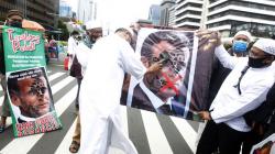 Kecam Presiden Emmanuel Macron, Ribuan Massa PA 212 Demo Kedubes Prancis