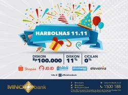 Harbolnas 11.11, Diskon Kian Besar dengan Kartu Kredit MNC Bank<