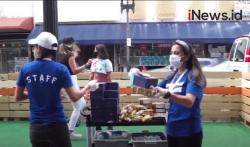 Video Perayaan Pesta Demokrasi, Pilpres AS Berbagi Makanan Pizza Gratis