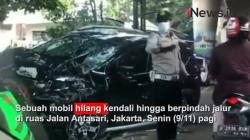 Video Mobil Tabrak 2 Motor di Jalan Antasari Jakarta, Sopir Tewas Diduga Serangan Jantung