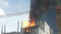 Detik-Detik Ledakan di Bangunan Gedung Bertingkat Mampang Jaksel