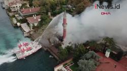 Video Masjid Bersejarah dari Abad Ke-17 di Turki Terbakar