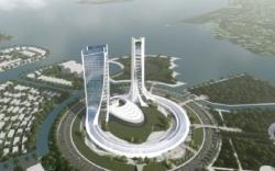 Gubernur Nurdin Abdullah Cek Pembangunan Twin Tower dan Pelataran Kuliner Lego-lego CPI