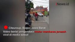 Viral Pemotor Bawa Jenazah Terbungkus Jarik di Citeureup Bogor, Ini Kata Camat