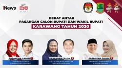 Live di iNews dan RCTI+ Rabu Hari Ini Pukul 19.00, Debat Publik Calon Bupati Karawang