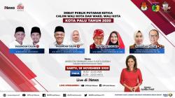 Live di iNews Malam Ini Pukul 19.30 WIB: Debat Pilkada Palu, Perempuan Berebut Kota 5 Dimensi<