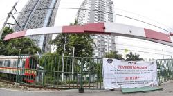 Dishub DKI Jakarta Tutup Perlintasan Sebidang Kereta Api Stasiun Palmerah