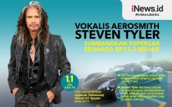 Infografis Vokalis Aerosmith Lelang Supercar demi Amal