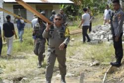 Kapolda Sulteng Pimpin Pembangunan Rumah yang Dibakar Teroris MIT di Sigi