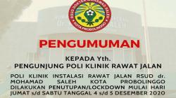Puluhan Nakes Kena Covid-19, RSUD dr M Saleh Kota Probolinggo Lockdown