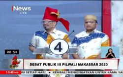 Debat Pilwali Kota Makassar, Paslon IMUN: Perlu Ide Artificial Intelligence Tangani Covid-19<